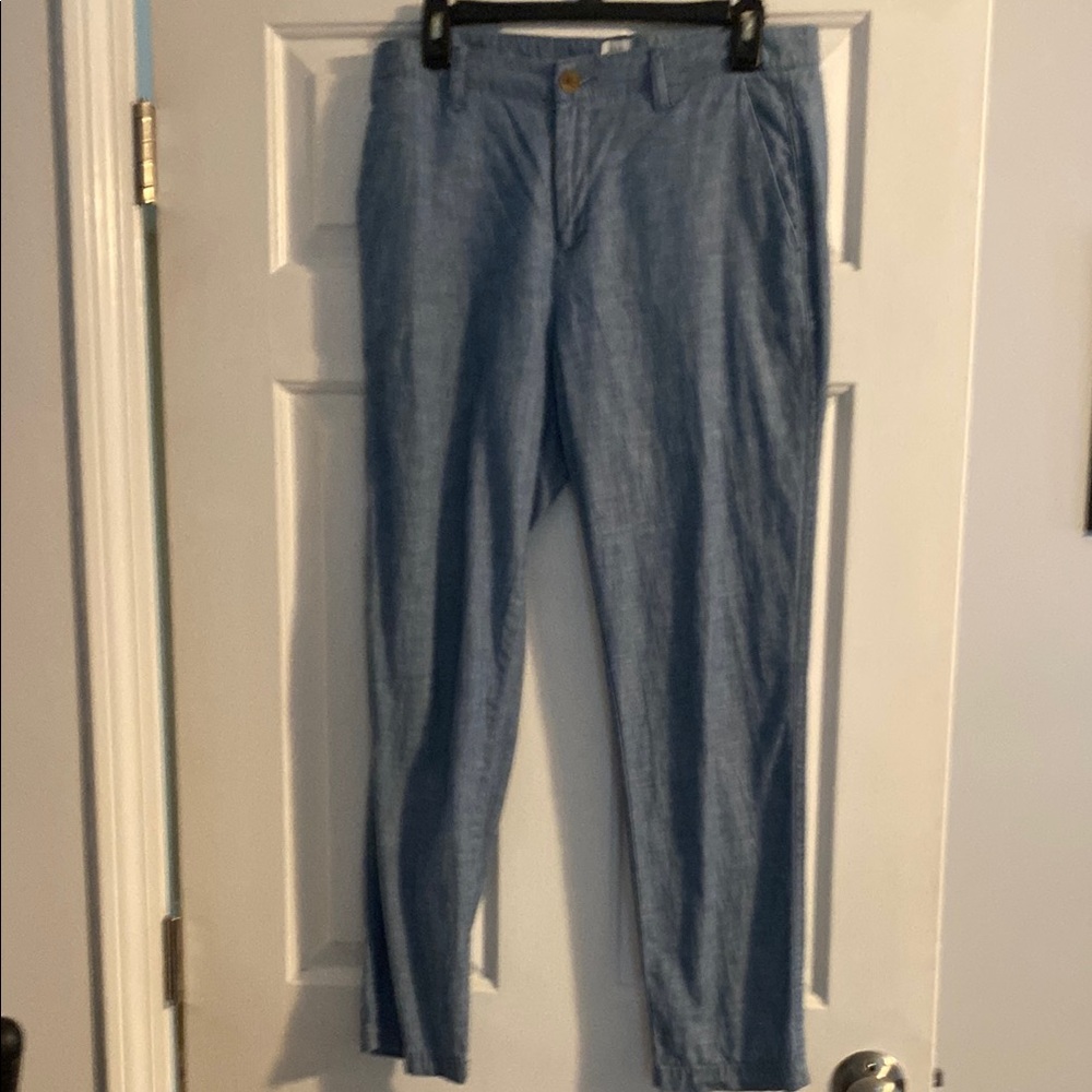 GAP Blue Chinos Classic Straight-Leg Pants